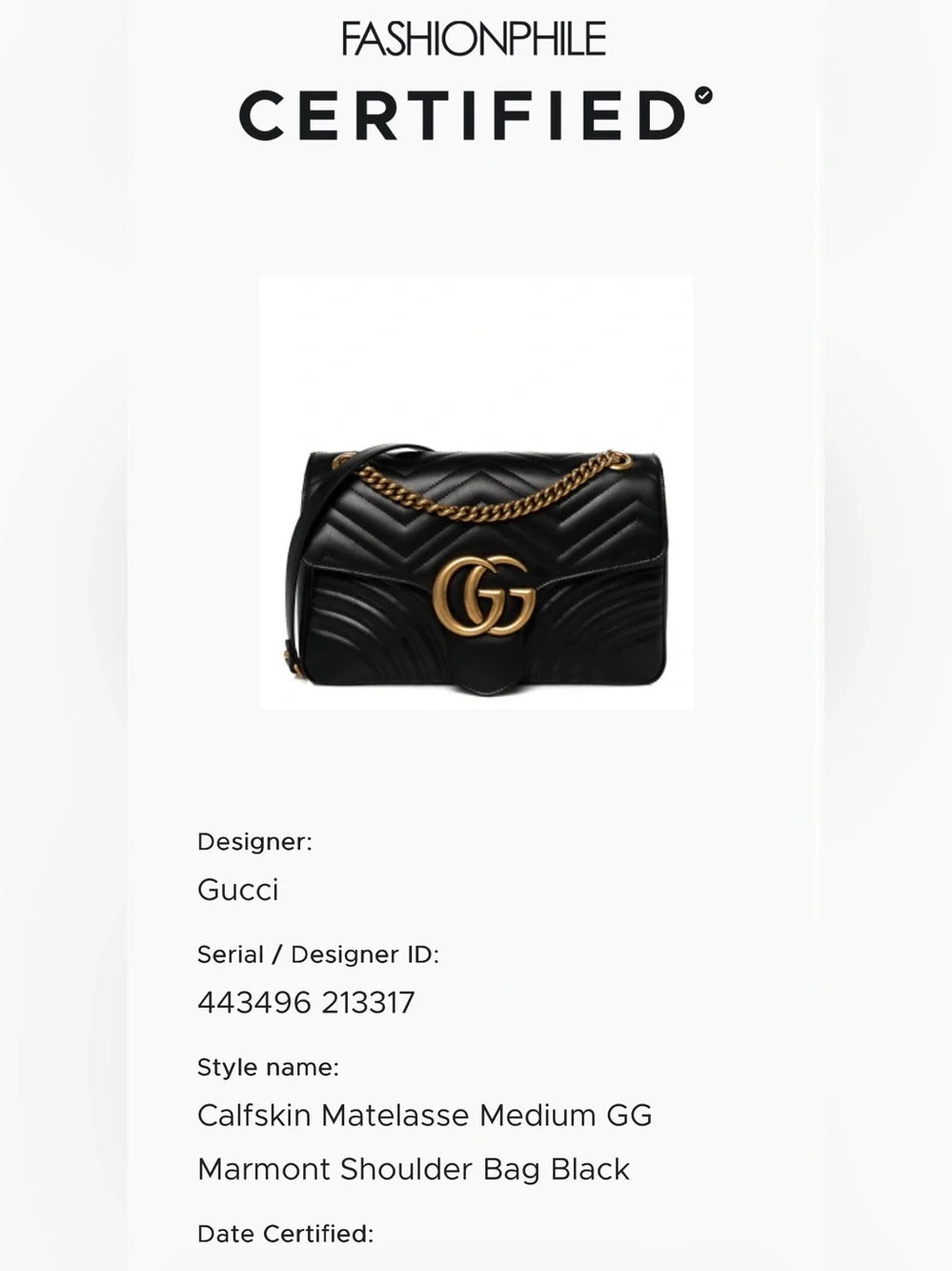 Gucci Matelasse GG Marmot Shoulder Bag